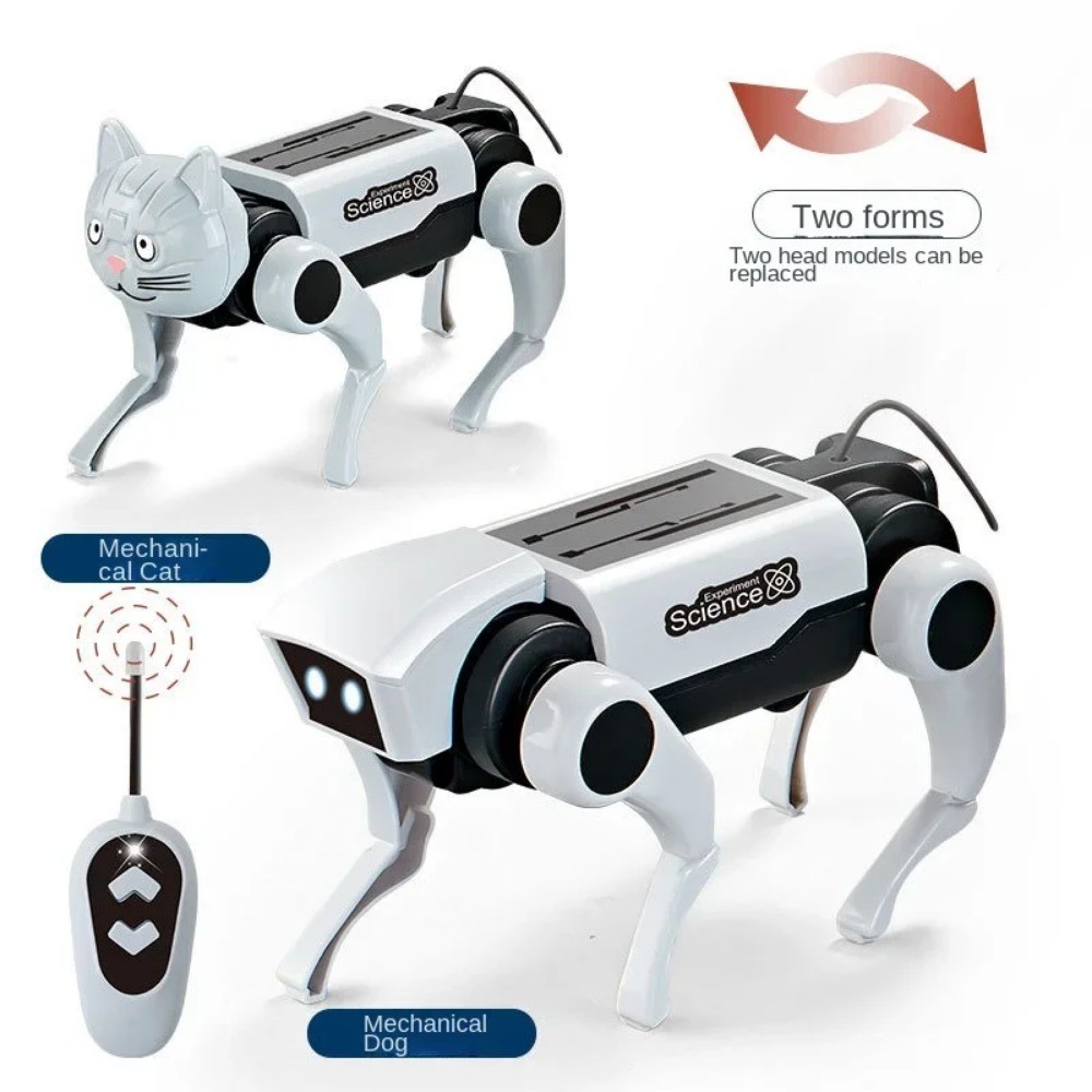DIY Assembly Dog/Cat Rc Robot Remote Control Mechanical Toy Science ...