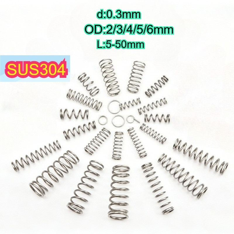 Pressure Spring Small Spring SUS304 Stainless Steel Toy Spring Watch ...