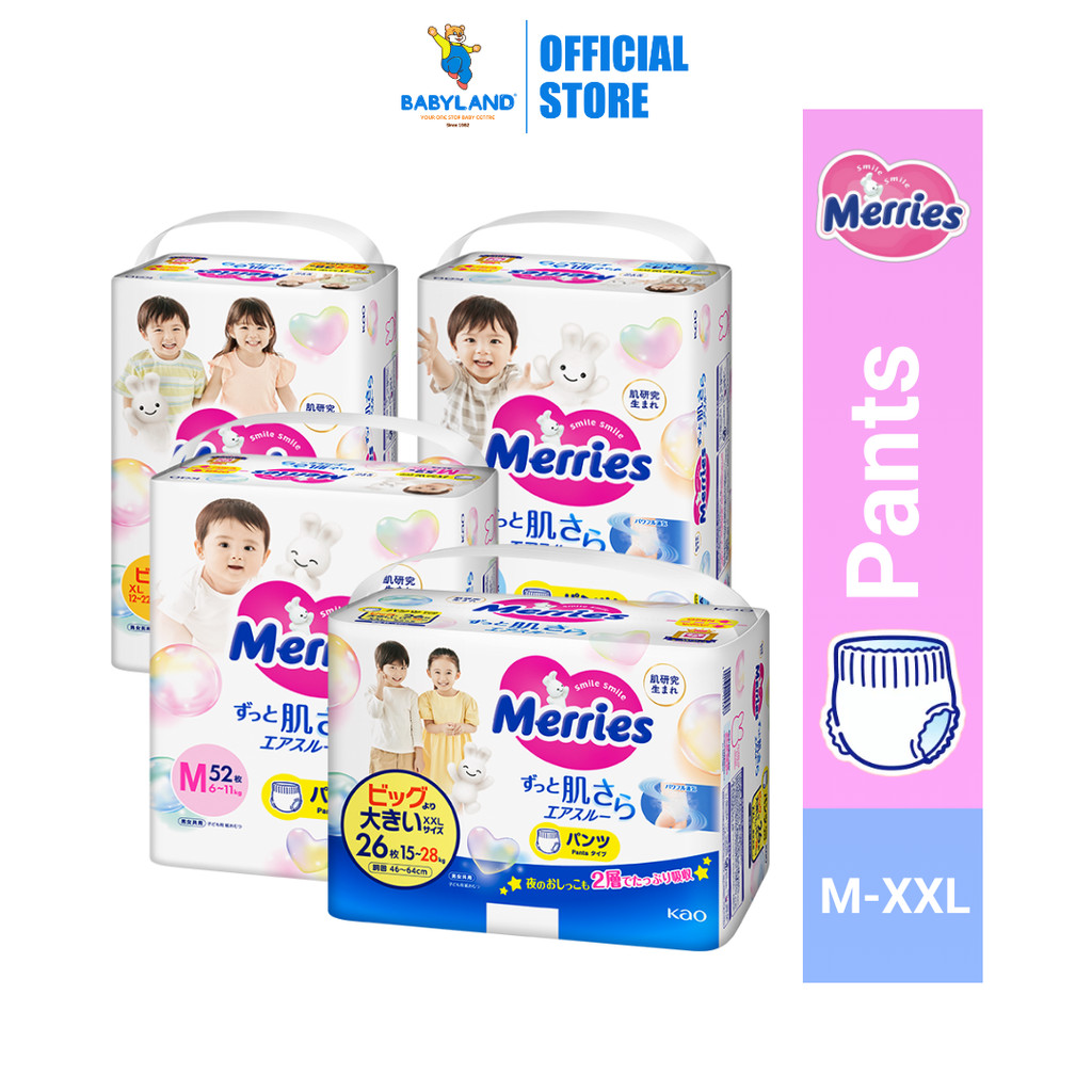 Merries Super Premium Pants Diapers Disposable Diapers | Shopee Philippines