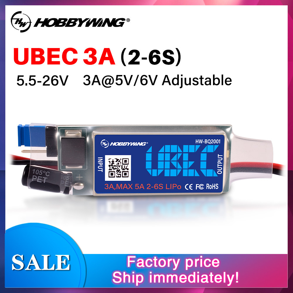 SPARKHOBBY UBEC 3A/5A - Régulateur De Tension 2-8S Lipo Pour Drone FPV Et Avion RC - Anti-brouillage Et Haute Efficacité
