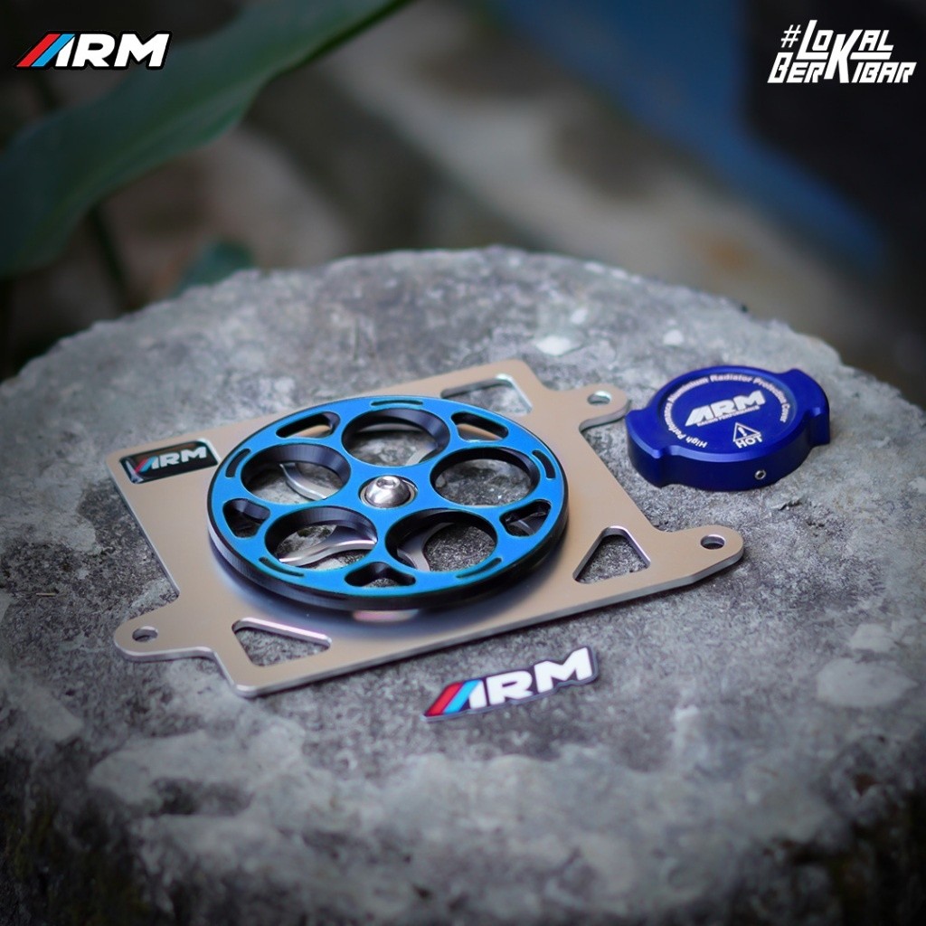 Disco Style 3D Arm Radiator Spinner And Coolant Cap Combo | Shopee ...