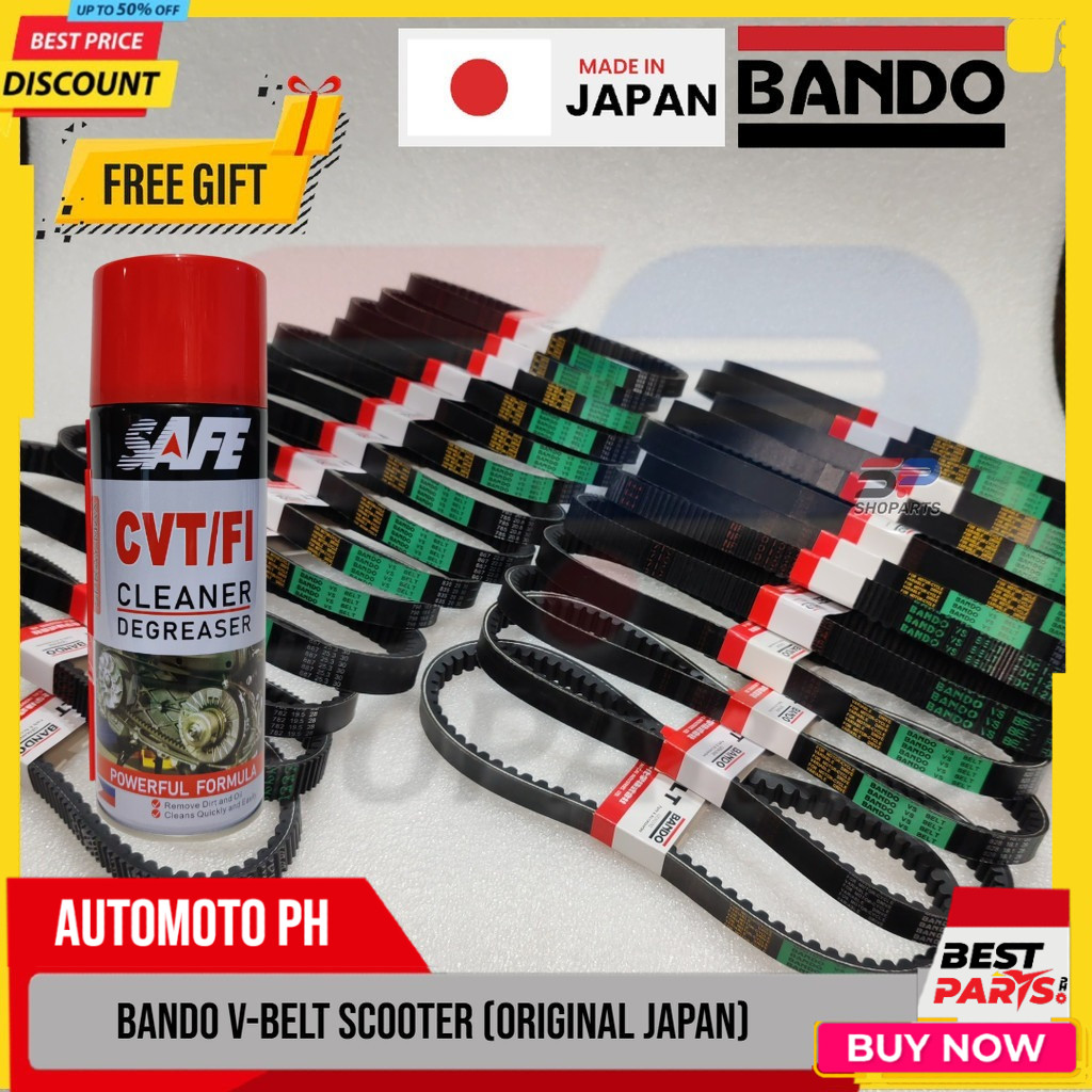 BANDO V-BELT for MOTORCYCLE SCOOTERS |Made In Japan [ORIGINAL BANDO ...