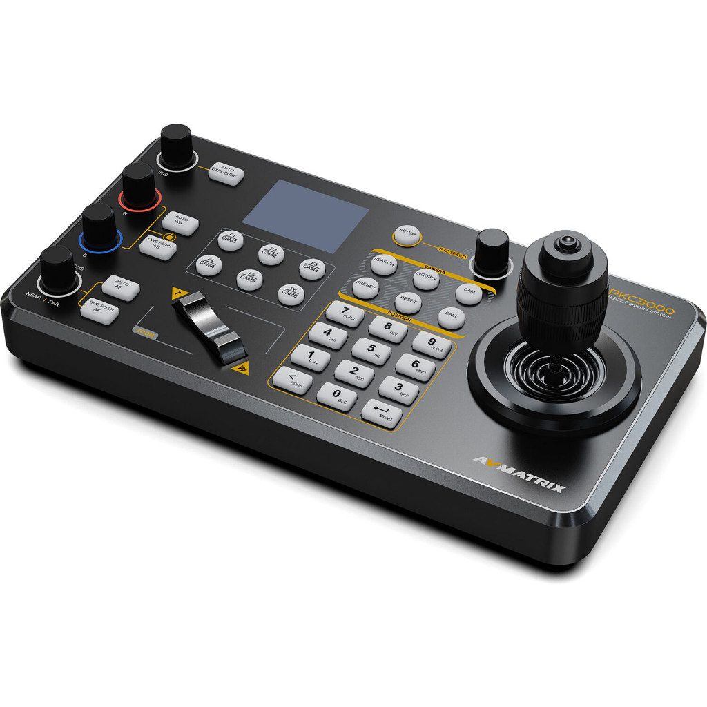 AVMatrix PKC3000 Professional IP & Serial PTZ Camera 4D Joystick ...