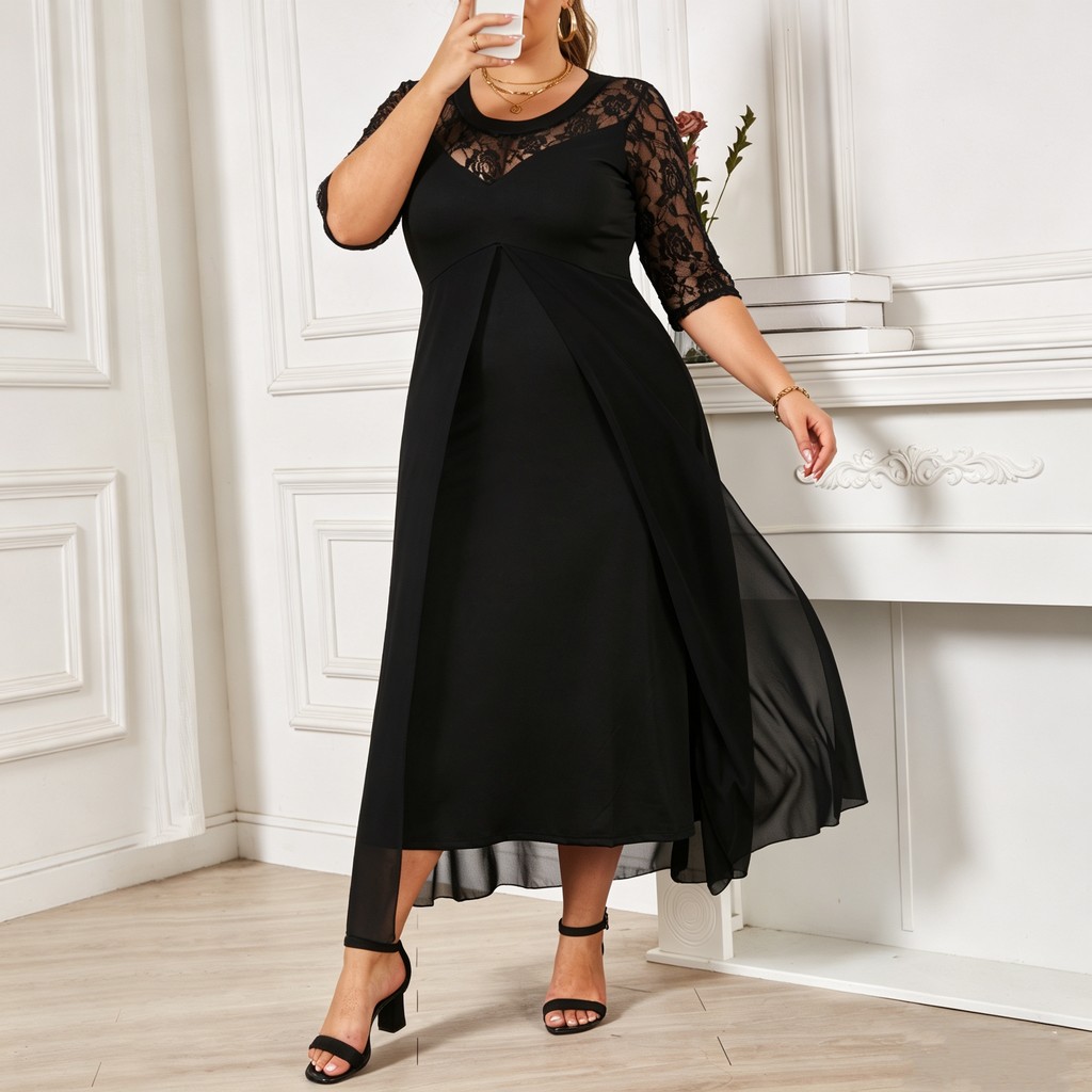 formal dress for plus size philippines Shop dresses Sale on Shopee Philippines _tab_model-sizing-1