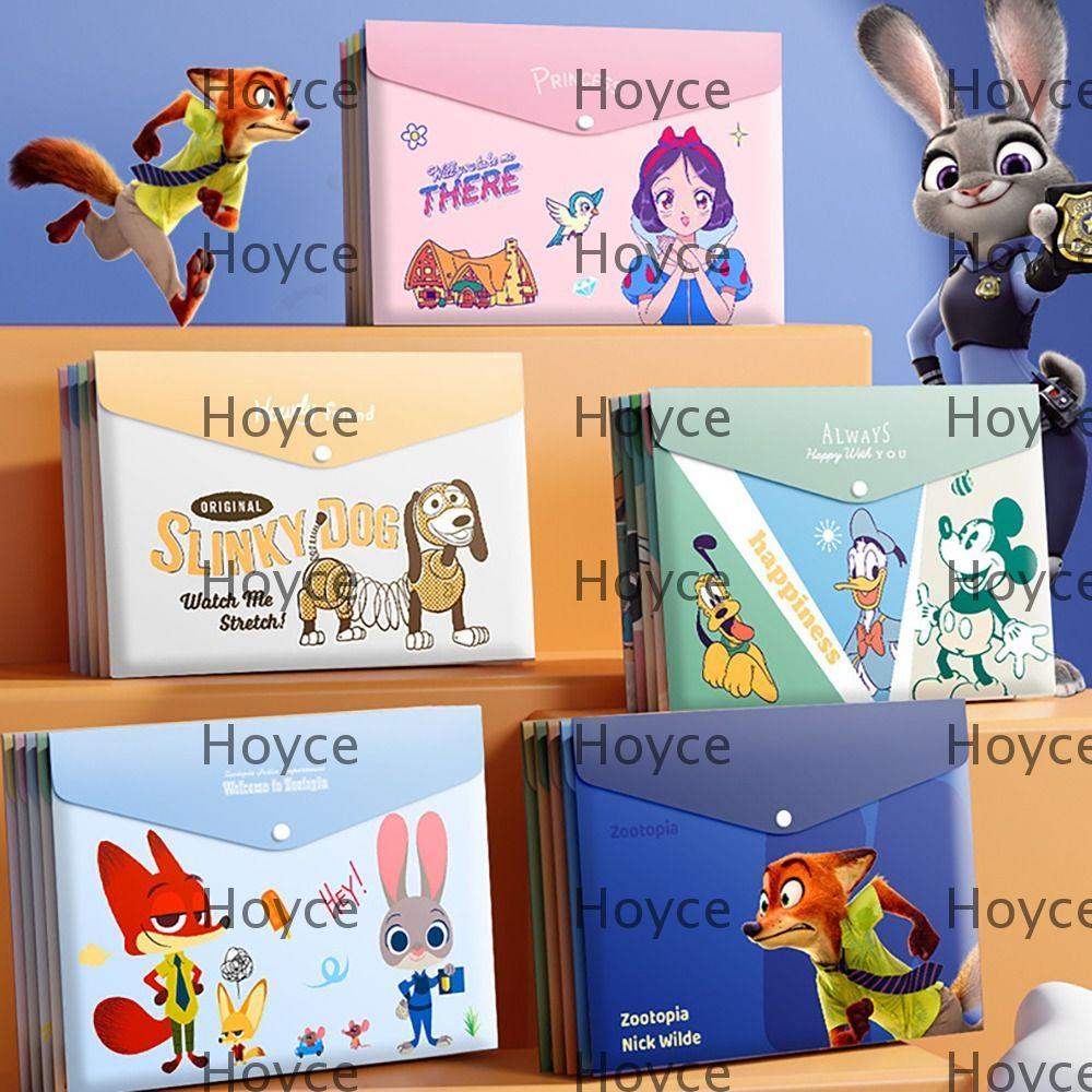 HOYCE 5PCS/Set A4 File Folder, Waterproof Anime Characters File Bag ...