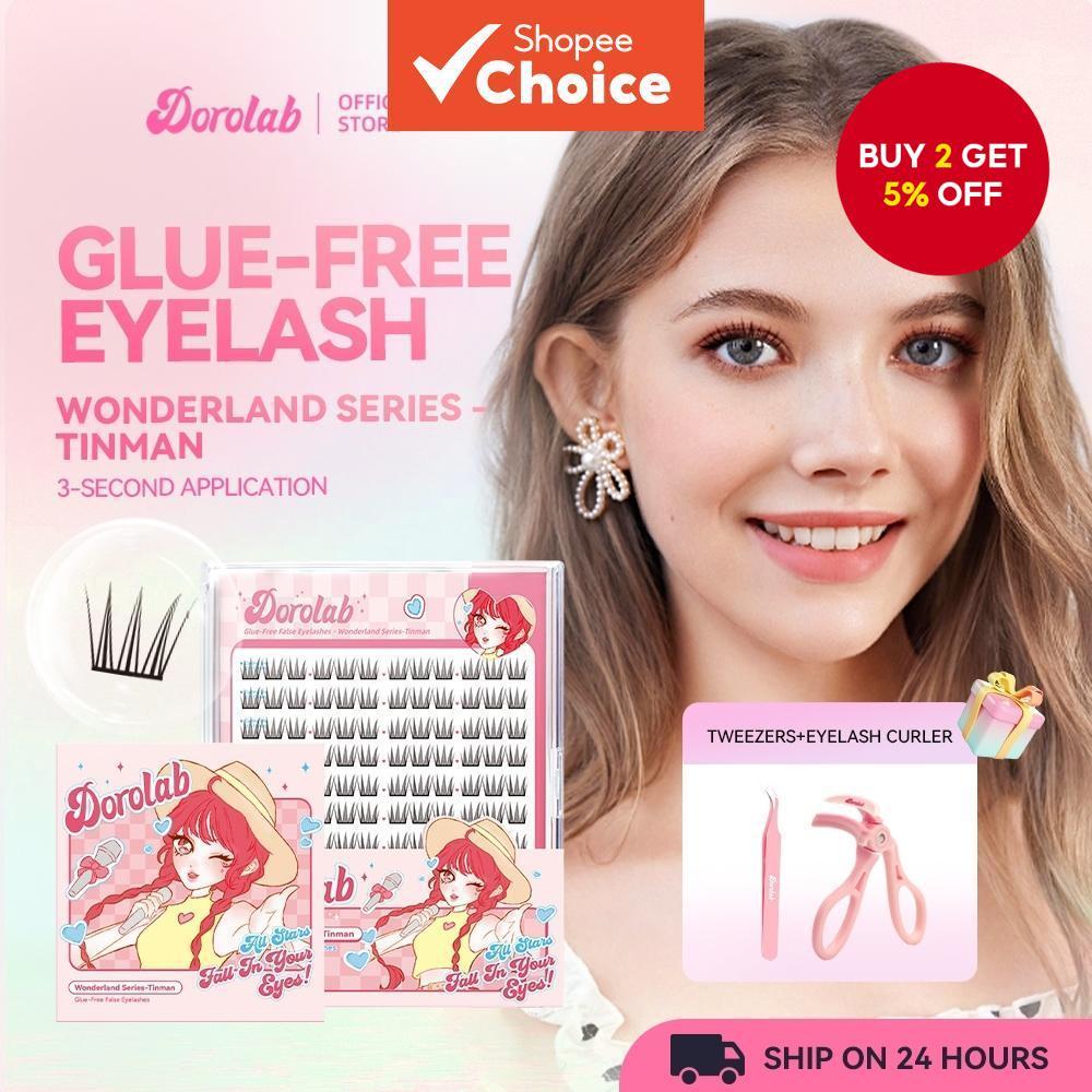 Self Adhesive Eyelashes Cluster, No Glue Lash Clusters Wispy & Natural ...