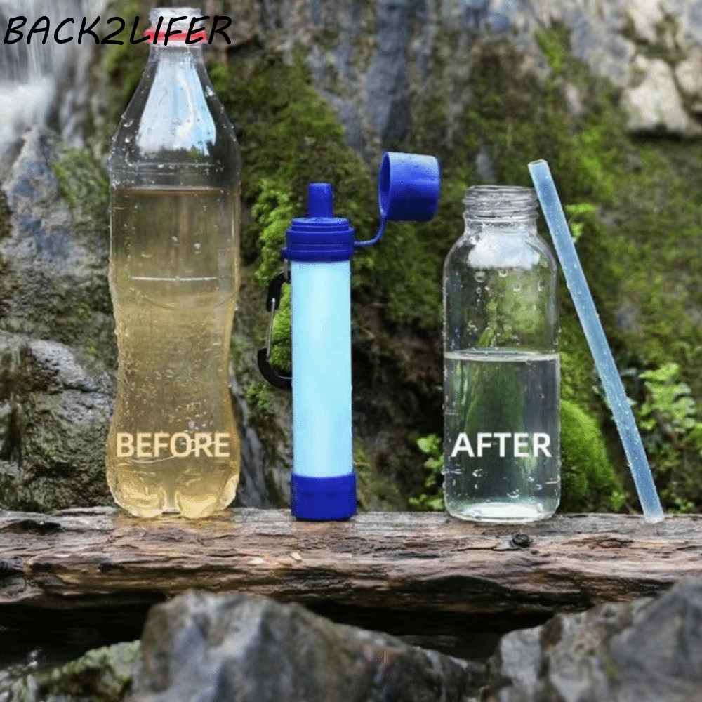 BACK2LIFER Mini Water Filter Straw, Mini Purifier Purification Water ...
