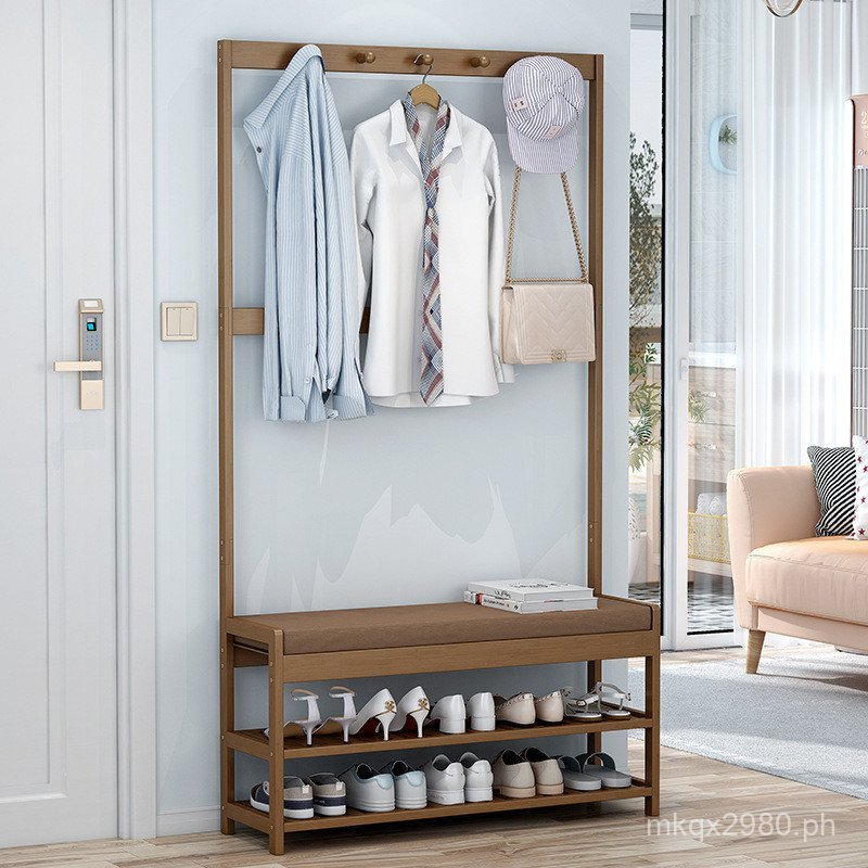 Home Shoe Rack Combination One Piece Hallway Coat Rack Hanging Rack ...