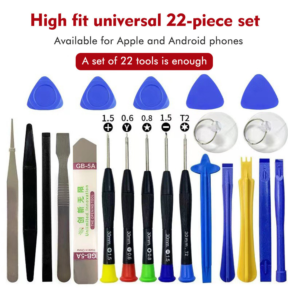 22-in-1 Phone Repair Kit - Mobile, Laptop, Tablet Disassembly Tools ...