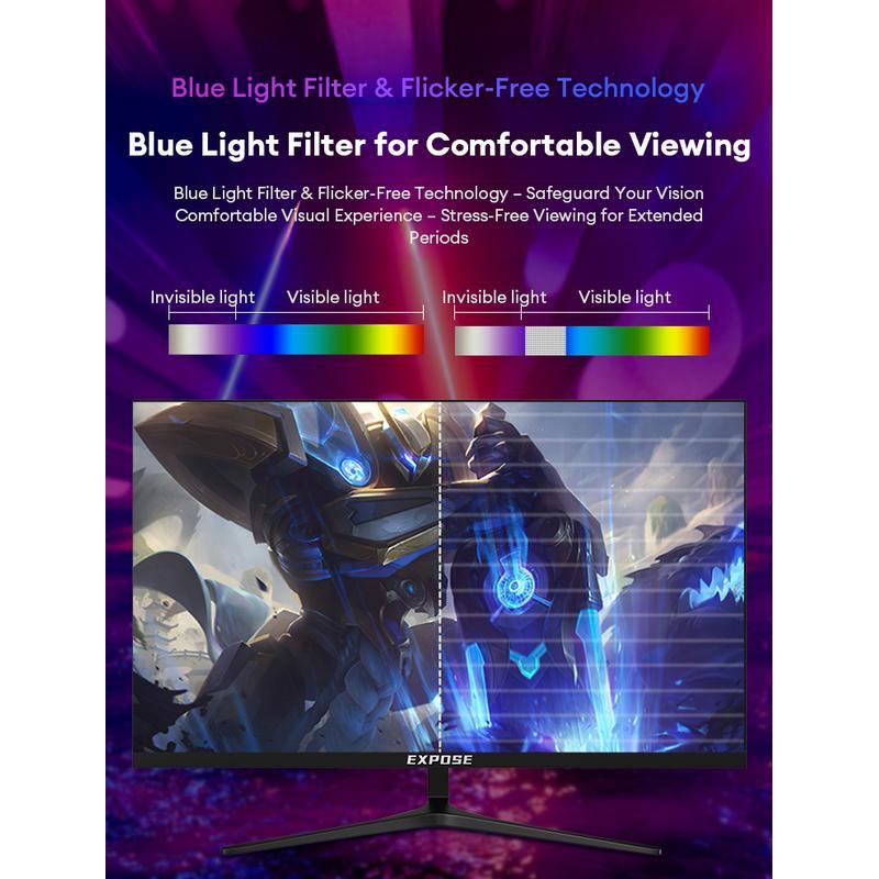 【11.11】Expose Monitor 24-27 inch curved computer gaming monitor 24 inch ...