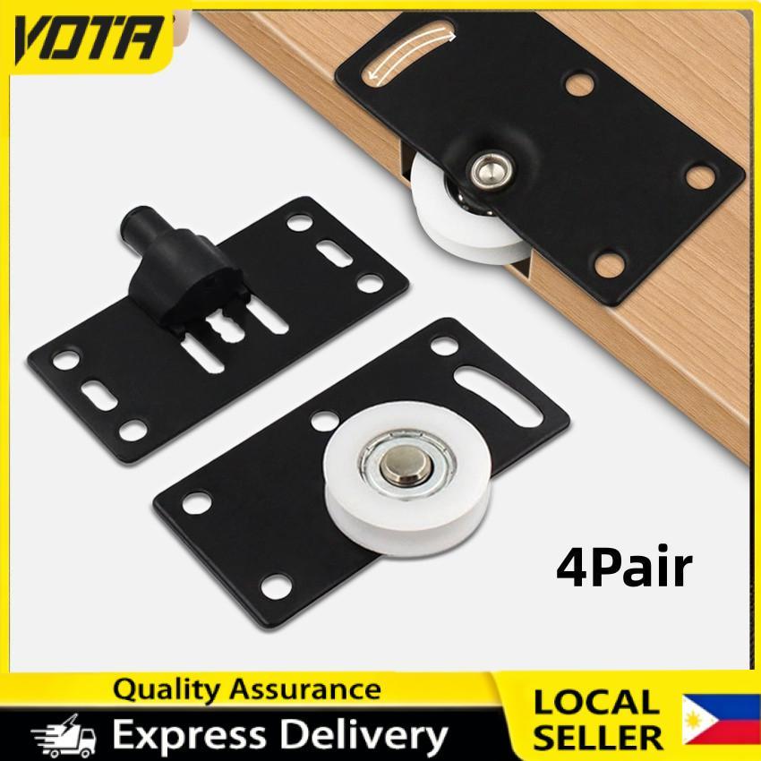 4set Sliding Door Roller For Wardrobe Closet Wheel Cabinet Rollers ...