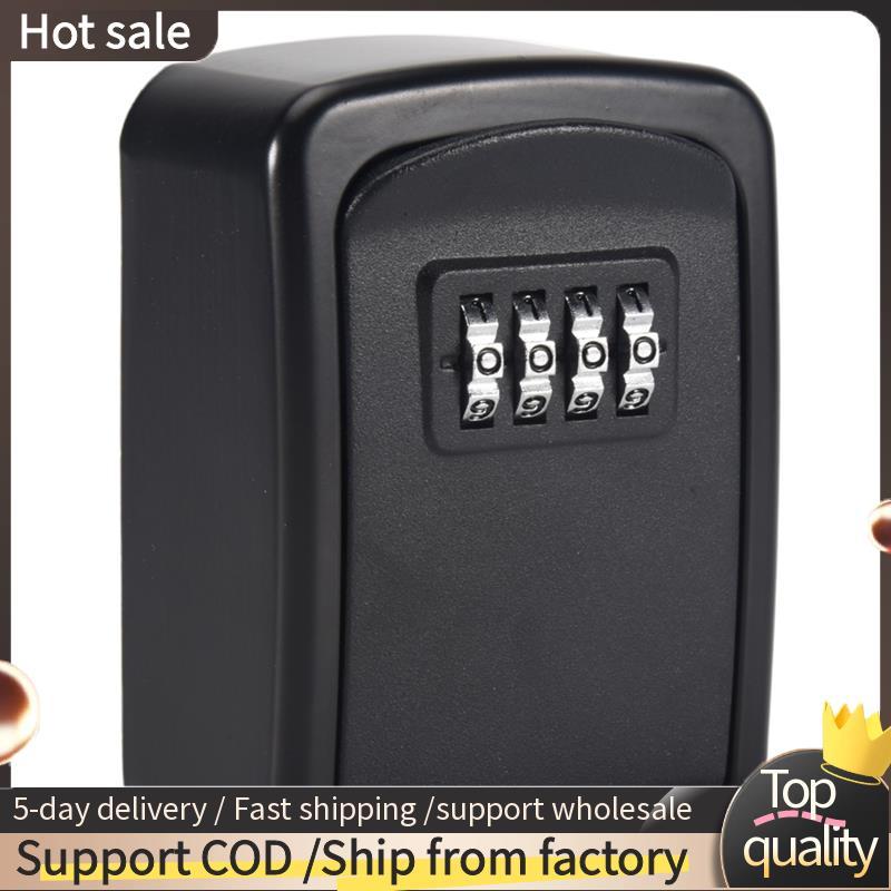 Key Lock Box Wall Mounted 4 Digit Combination Lock Box for House Key ...
