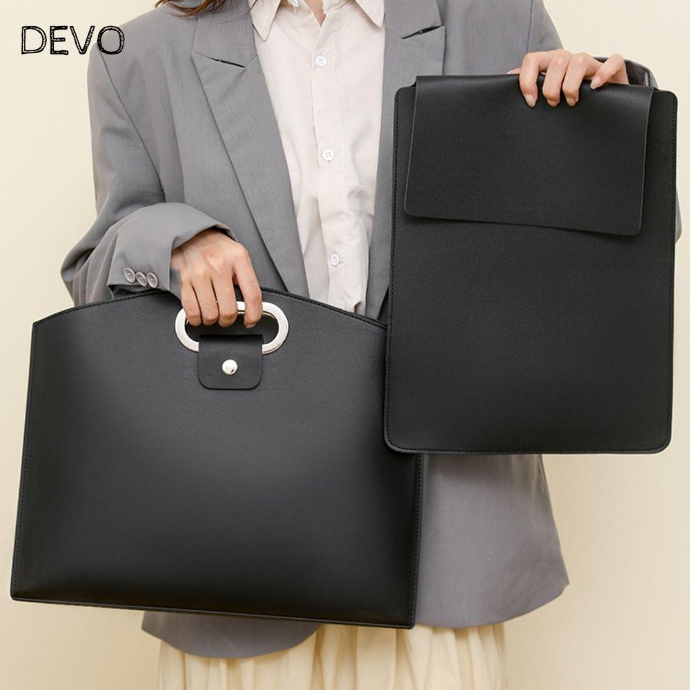 DEVO Laptop Bag, Large Capacity Versatile Computer Bag, Solid Color ...