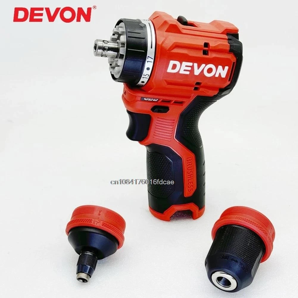 Devon 5208M Double chuck Cordless Electric Drill Brushless Motor 50Nm ...
