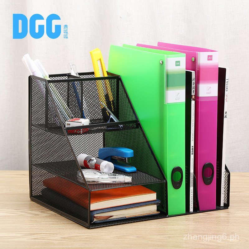 File Wholesale Bookshelf File Folder File Rack Iron Mesh Vertical Metal ...