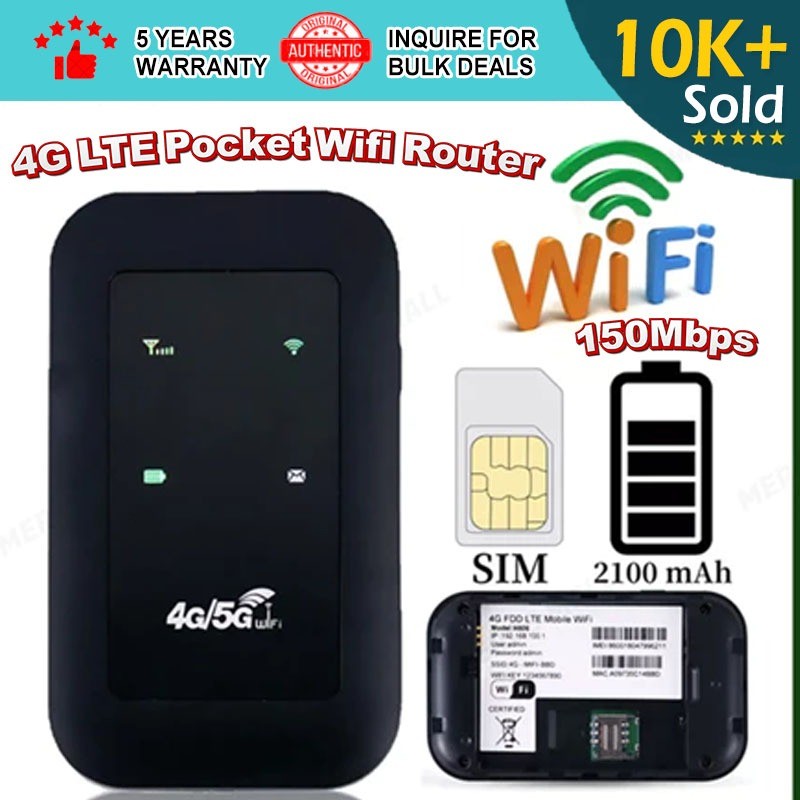 4G/5G LTE WiFi Modem MF800 SIM Card Slot Wireless Travel Hotspot Black ...
