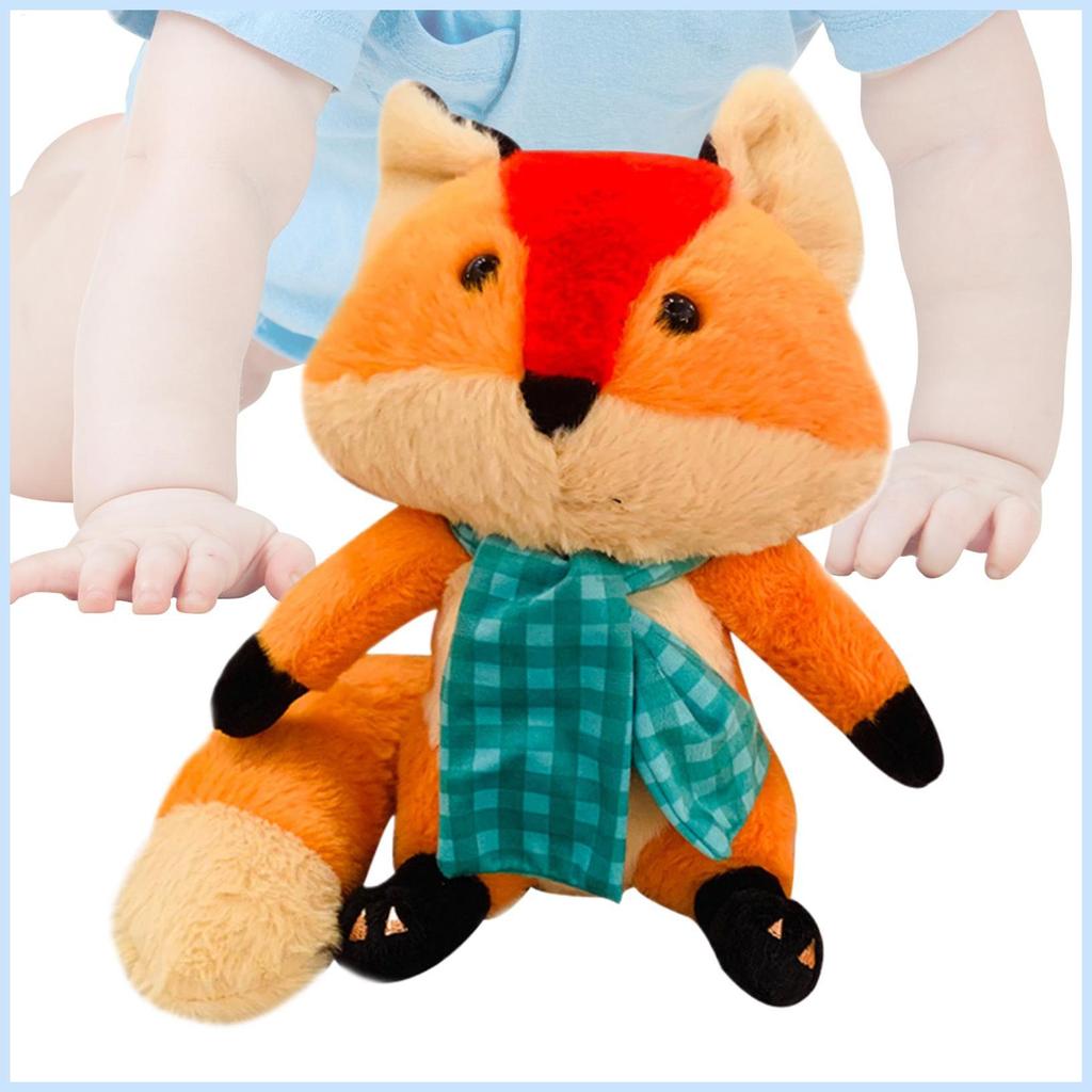 For Holiday Fox Plush Stuffed Animals Hugging Soft Doll Sensory Pillow ...