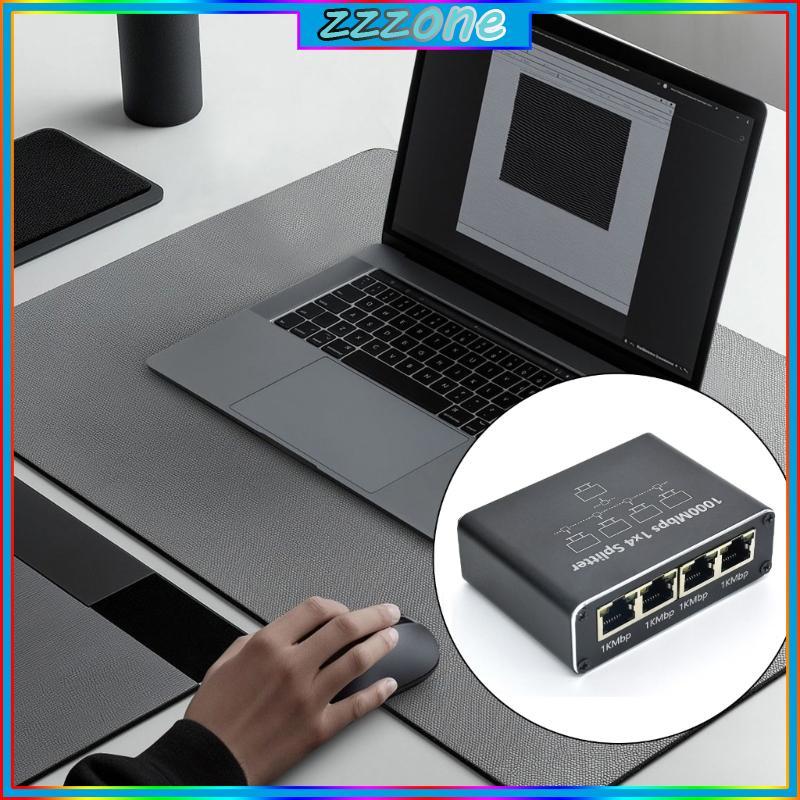 zzz Gigabit 1000Mbps RJ45 Splitter 1 to 2 3 4 Ethernet Adapter Lan ...