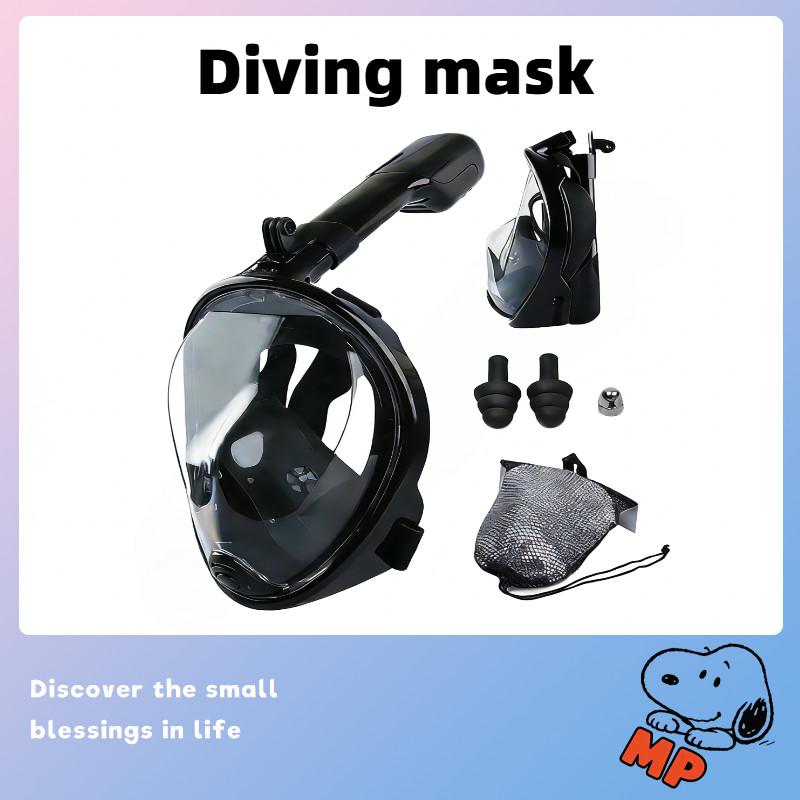 Snorkeling Set Anti Leak Easy Breathing Snorkel Diving Mask Goggles For ...