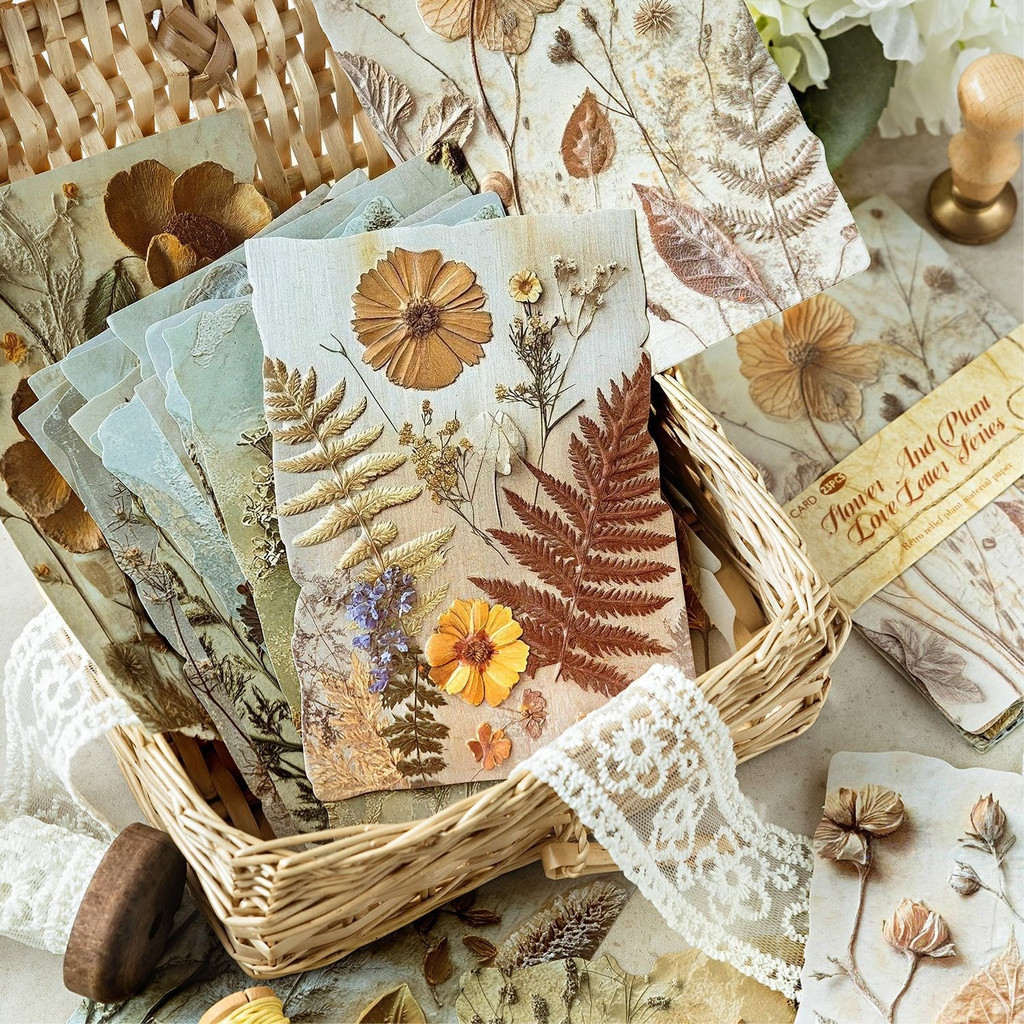 DIY Background Base Paper for Hand Account,Retro Relief Plant Material ...