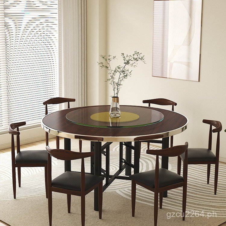 Dining Table for Home Use, Large Round Table, Thickened Panel, Round ...