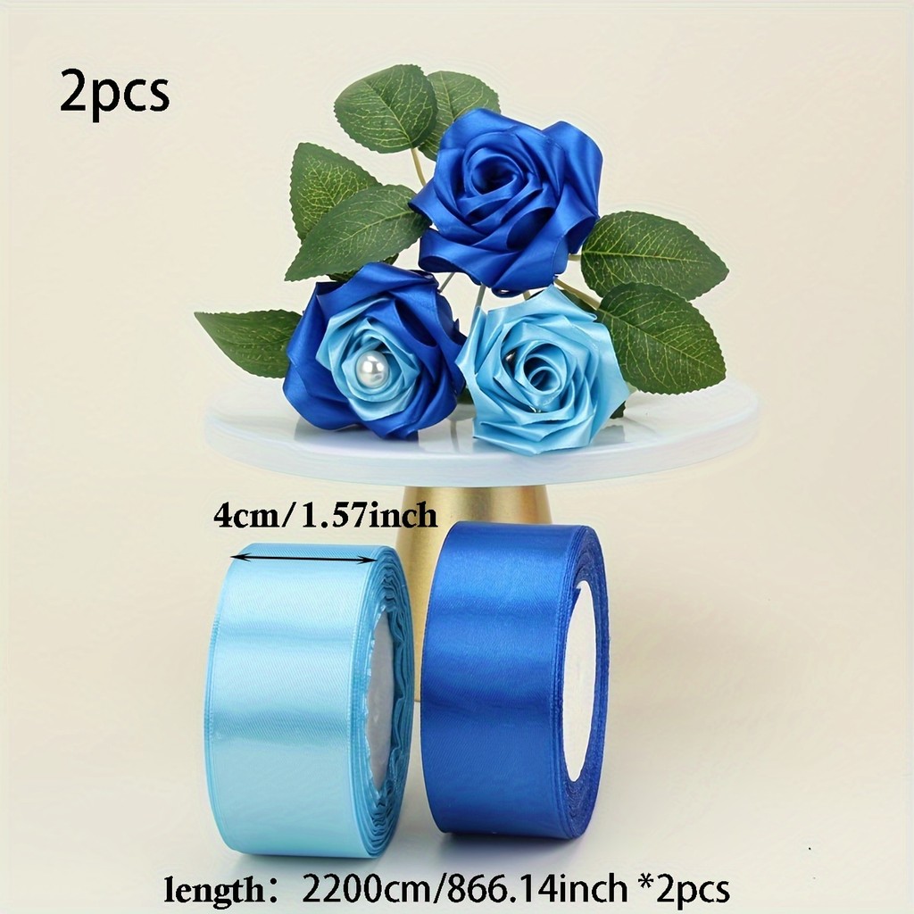 4cm (25 yards) roll Satin Ribbon Roll Gift Packaging Ribbon Flower ...