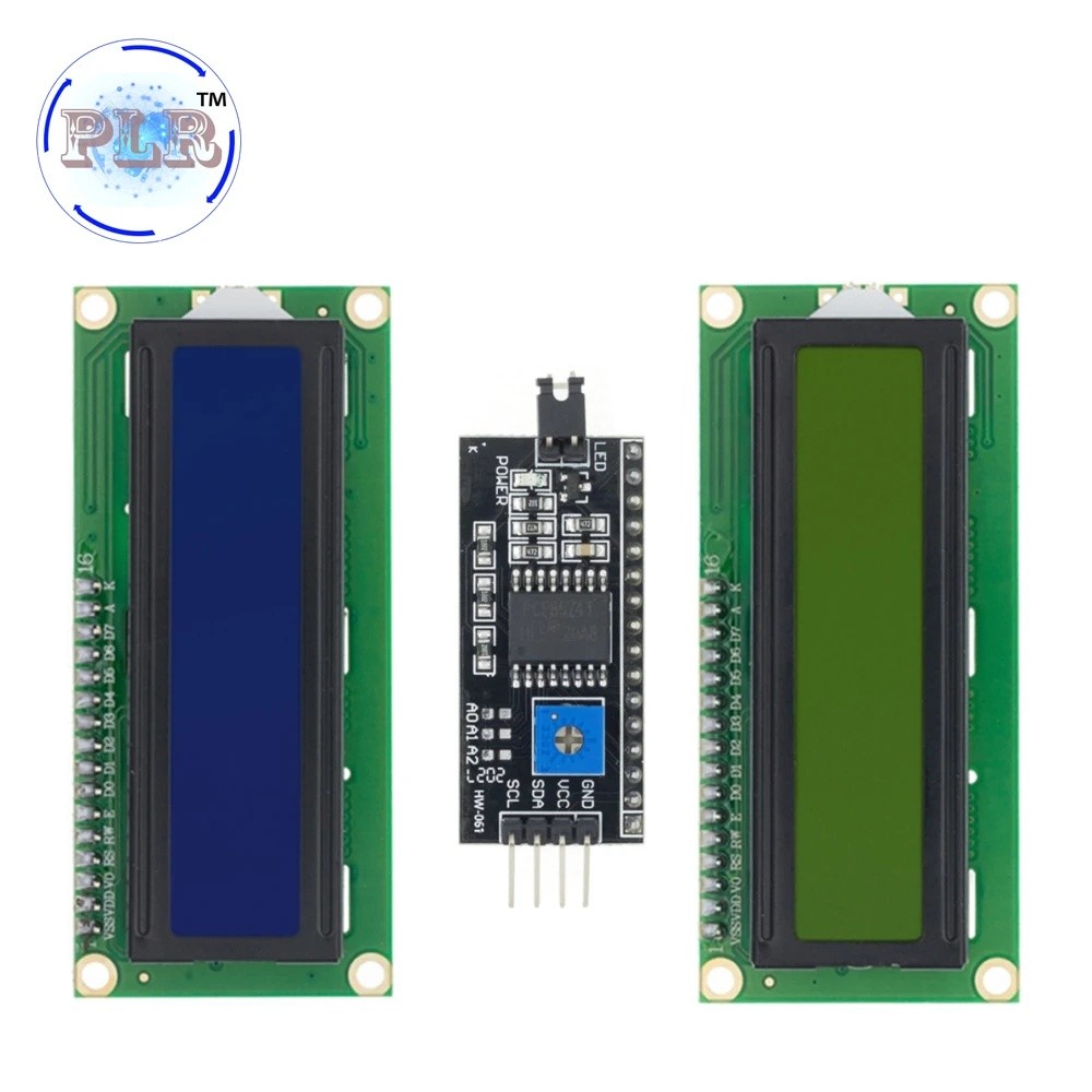 LCD1602 1602 LCD Module Blue Yellow Green Screen 16x2 Character PLR ...