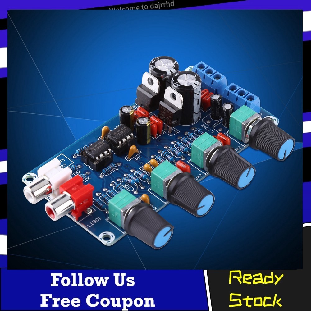 [Ready Stock] HIFI OP-AMP Amplifier NE5532 Preamplifier Volume Tone ...