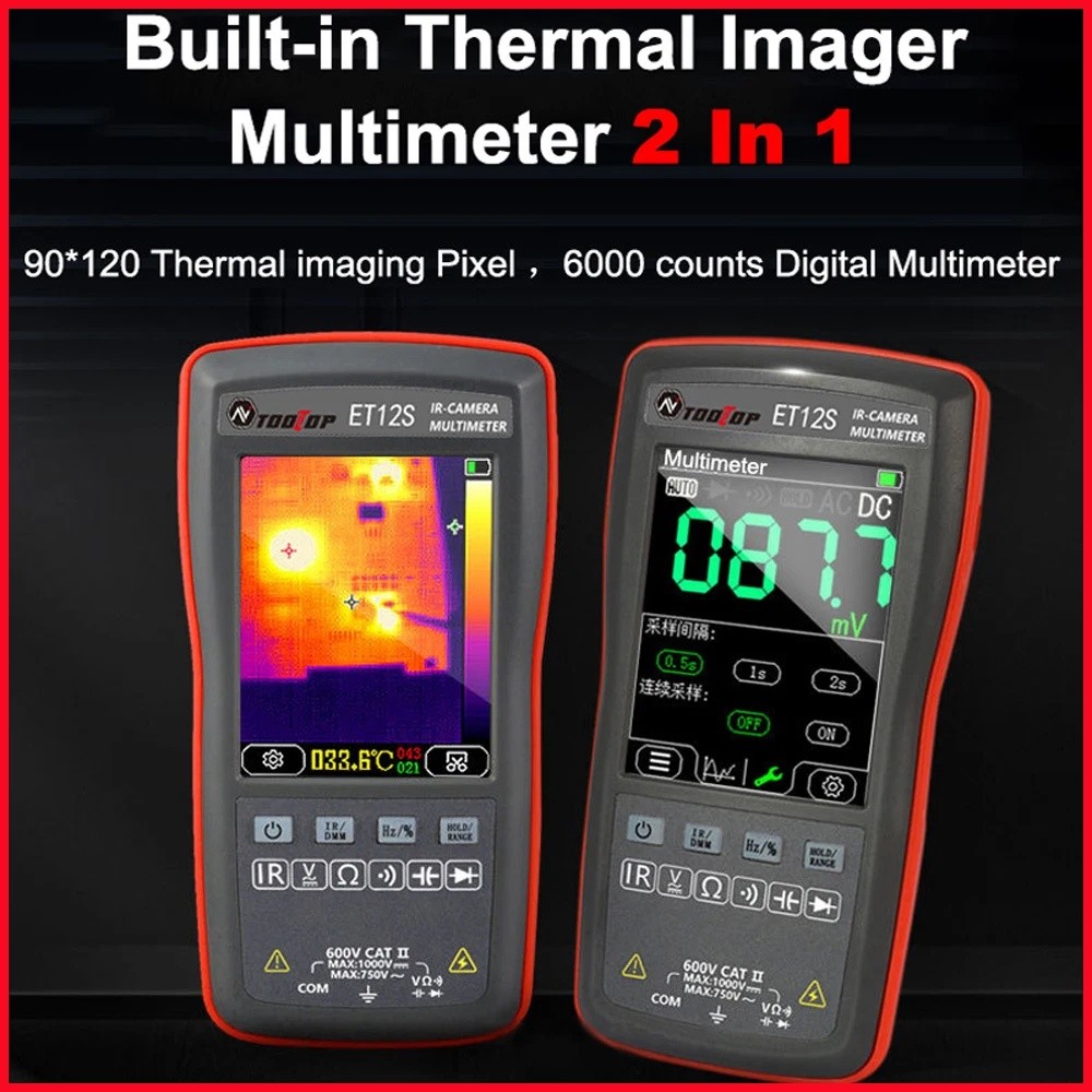 2In1 Thermal Camera Multimeter ET12S ET11S Touch Screen Electric ...