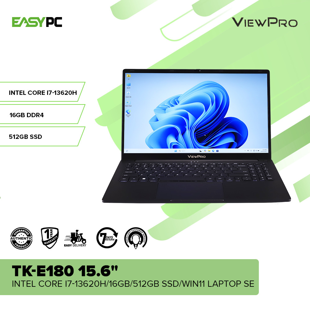 EasyPC | VIEWPRO TK-E180 15.6" Intel Core i7-13620H/16GB/512GB SSD