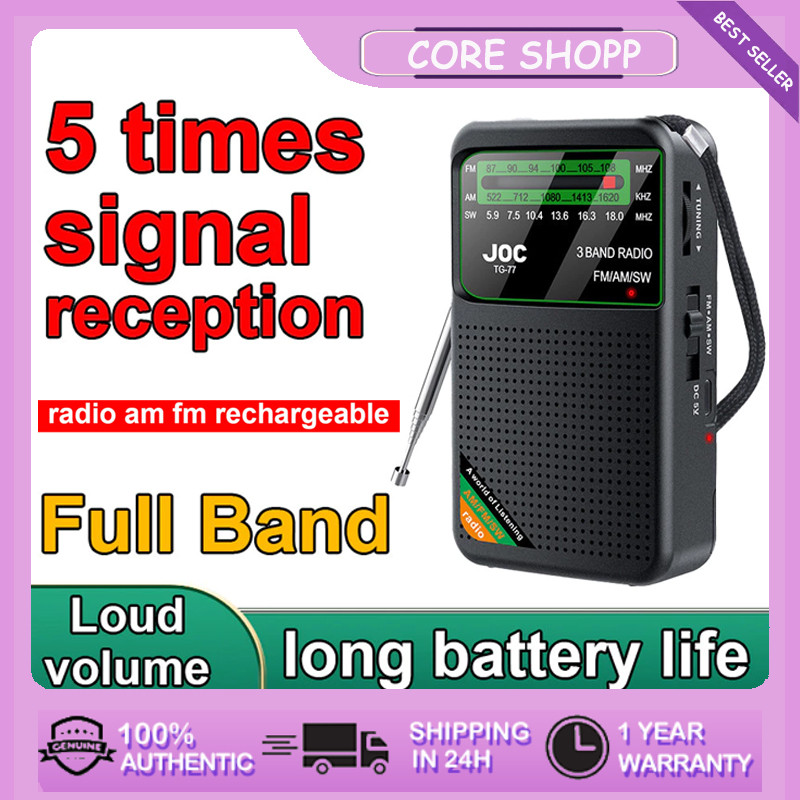 COD Radio Am Fm Rechargeable Original Portable AM FM Radyo Radio AM FM ...