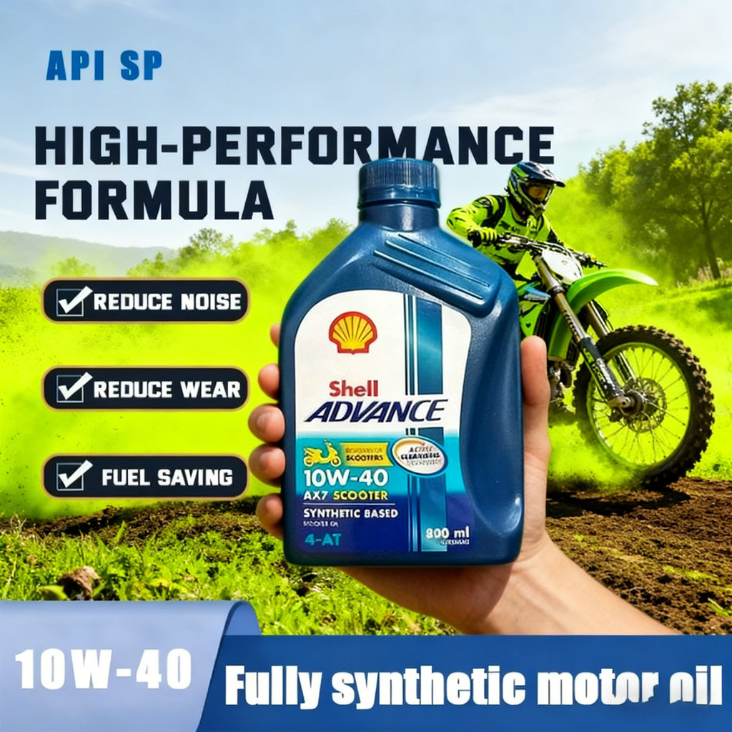 Shell Advance AX7 SCOOTER 10W-40 800ml with FREE Gear Oil | Shopee ...