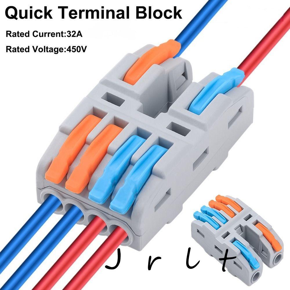 JRLT Wire Connector, Universal Compact Mini Quick Terminal Block ...