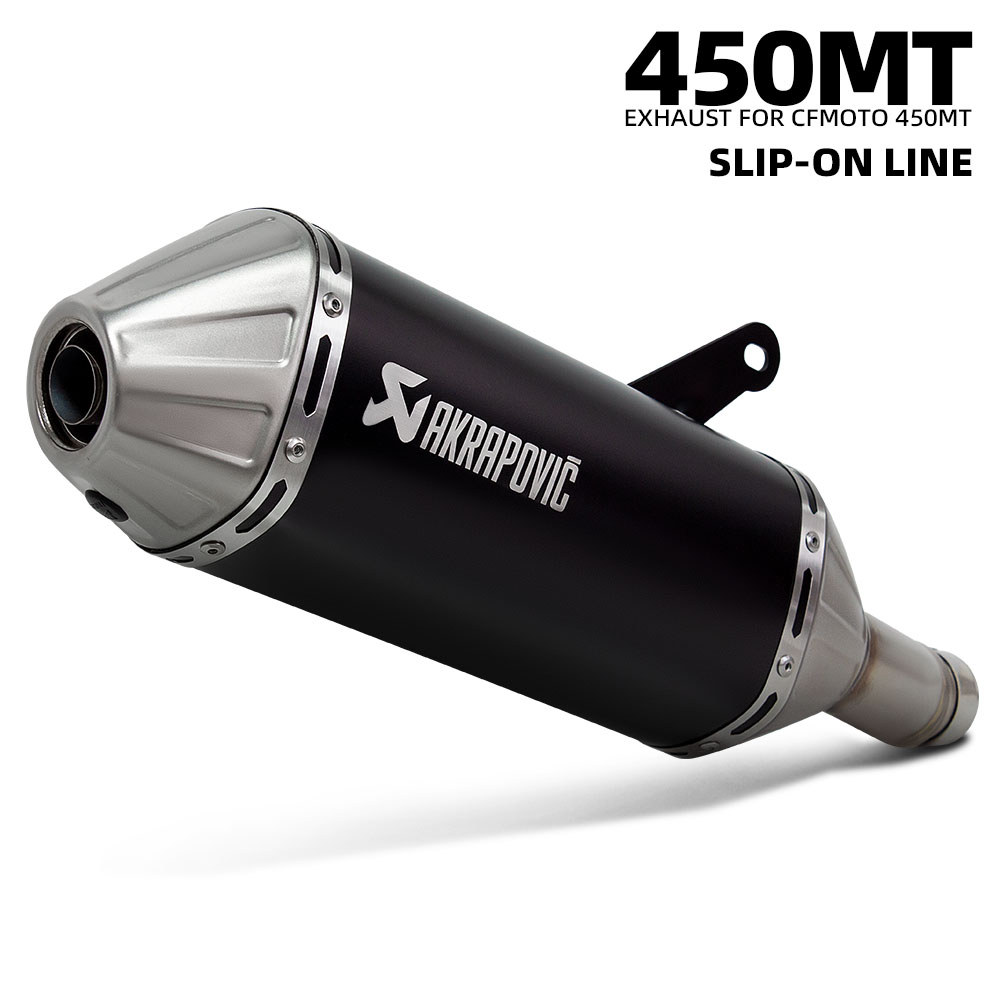 Akrapovic Adventure exhaust pipe slip on line for CFMOTO 450MT plug and ...