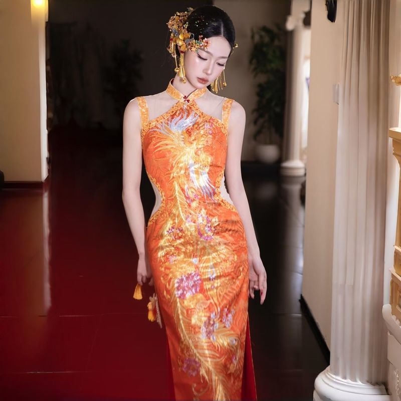 New Chinese Cheongsam Xiuhe Clothes 2026 New Style Toasting Clothes Bridal Engagement  Clothes Dragon Phoenix Gown Outing Clothes High-End Sense/Beads 4.13 |  Shopee Philippines