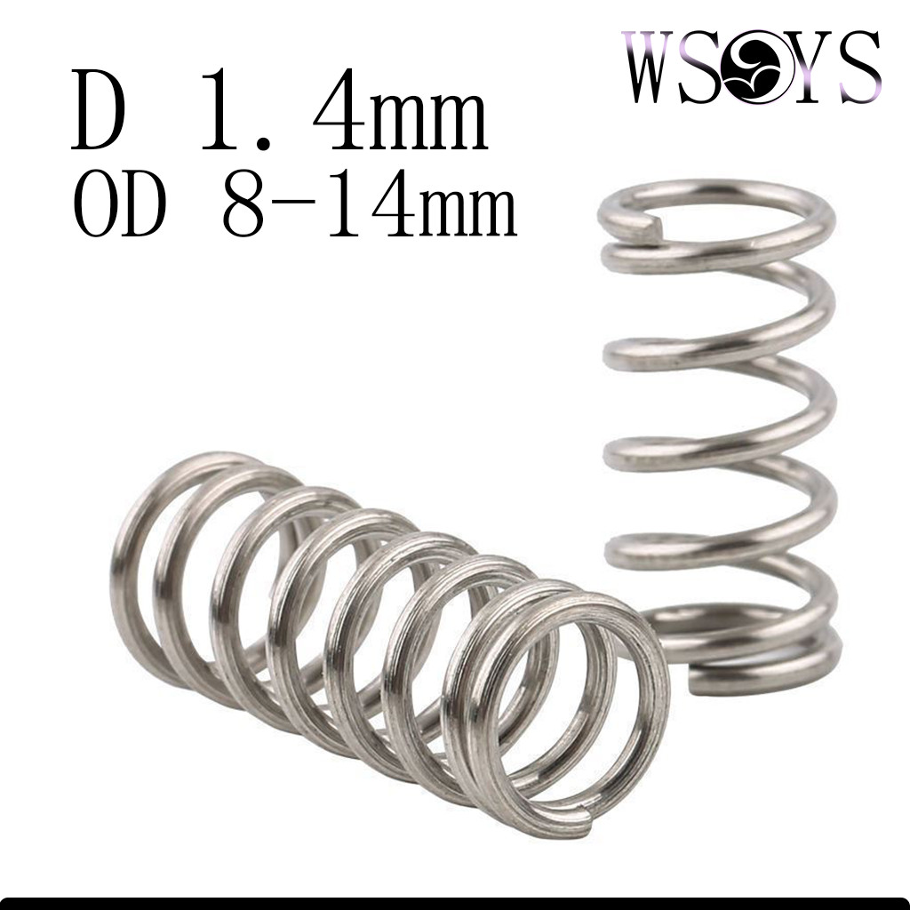 Stainless Steel 304 Compression Spring Return Spring SUS304 d1.4mm*OD8 ...