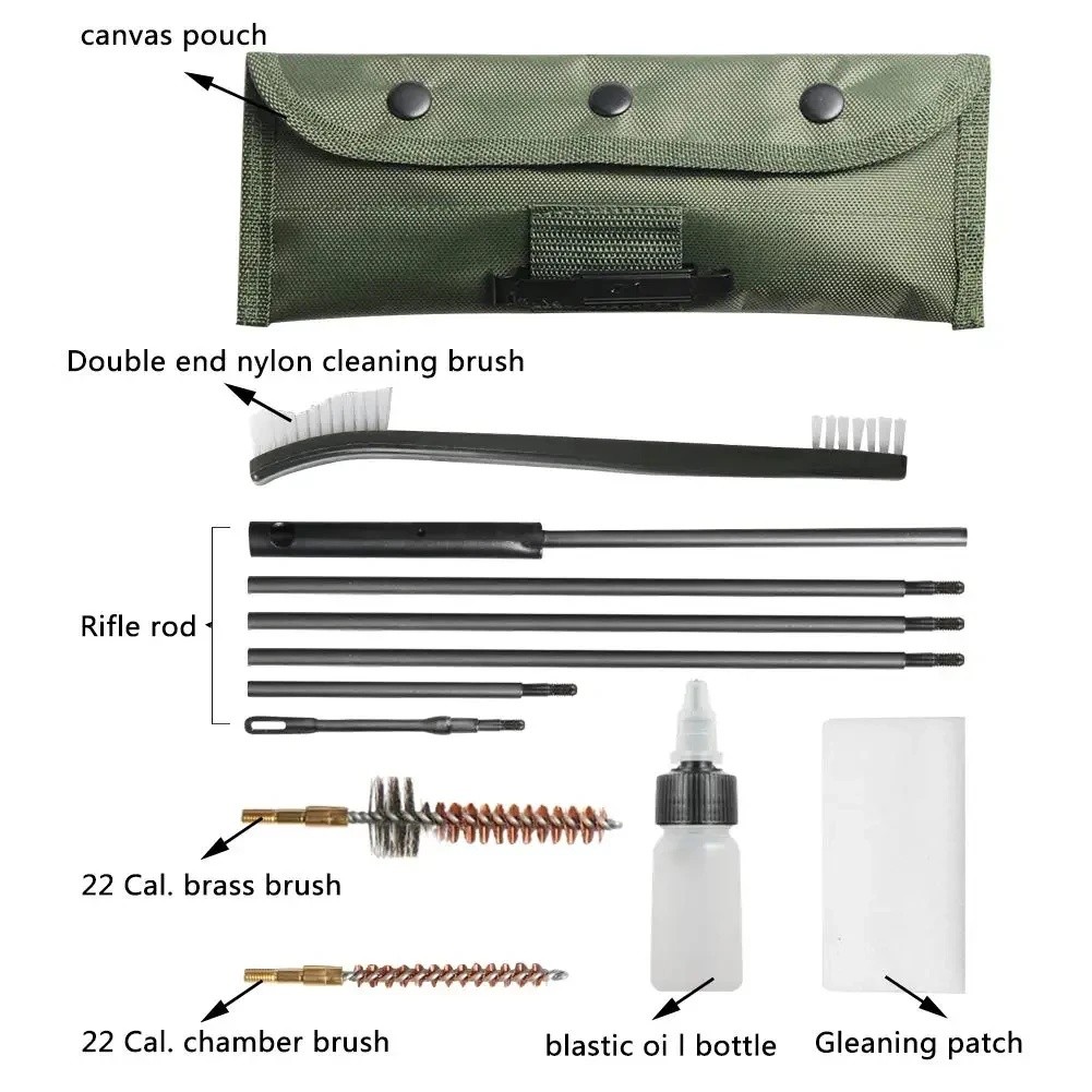 One Set AR15 M16 M4 Gun Brushes Cleaning Kit Airsoft Pistol Cleanner 5 ...