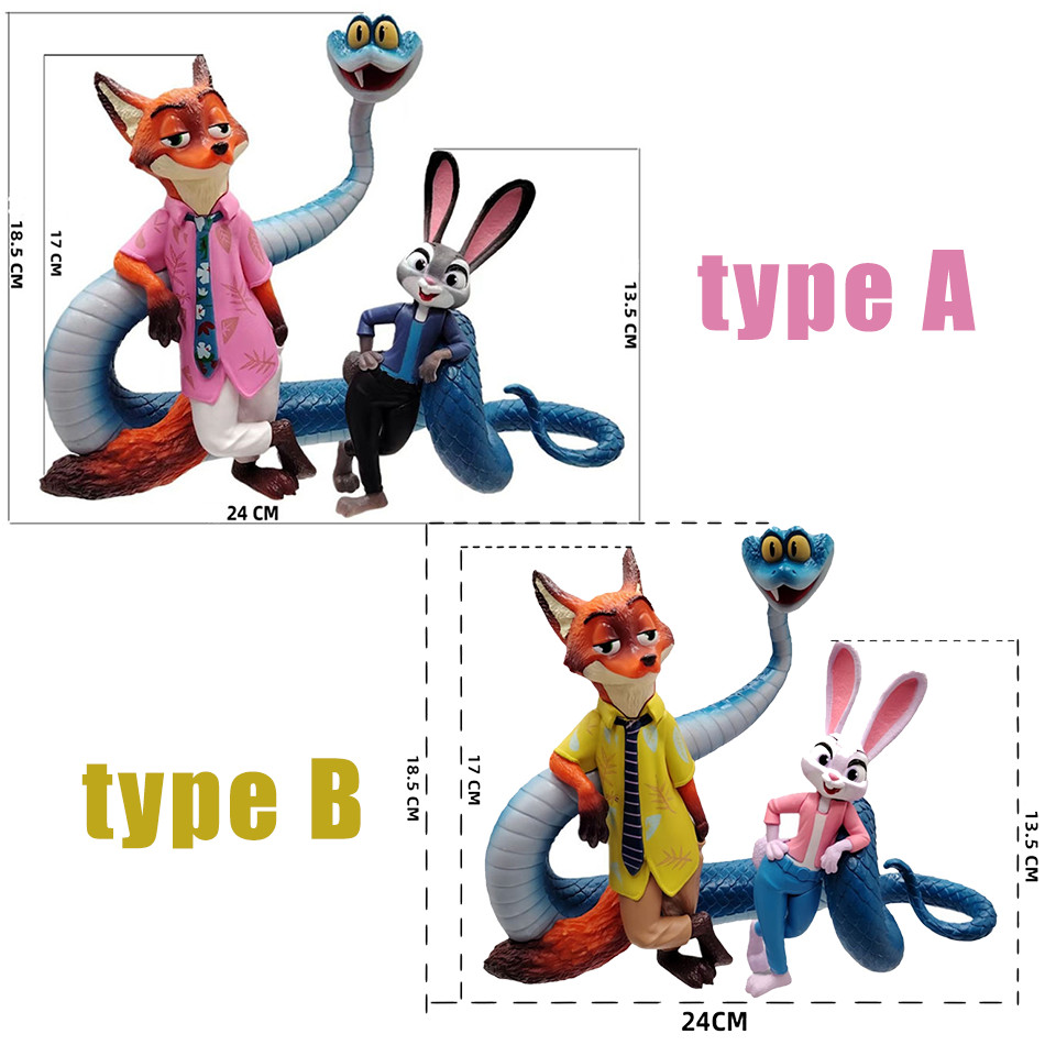 2026 New Zootopia Action Model Doll Toys Anime Figures Judy Hopps Nick ...