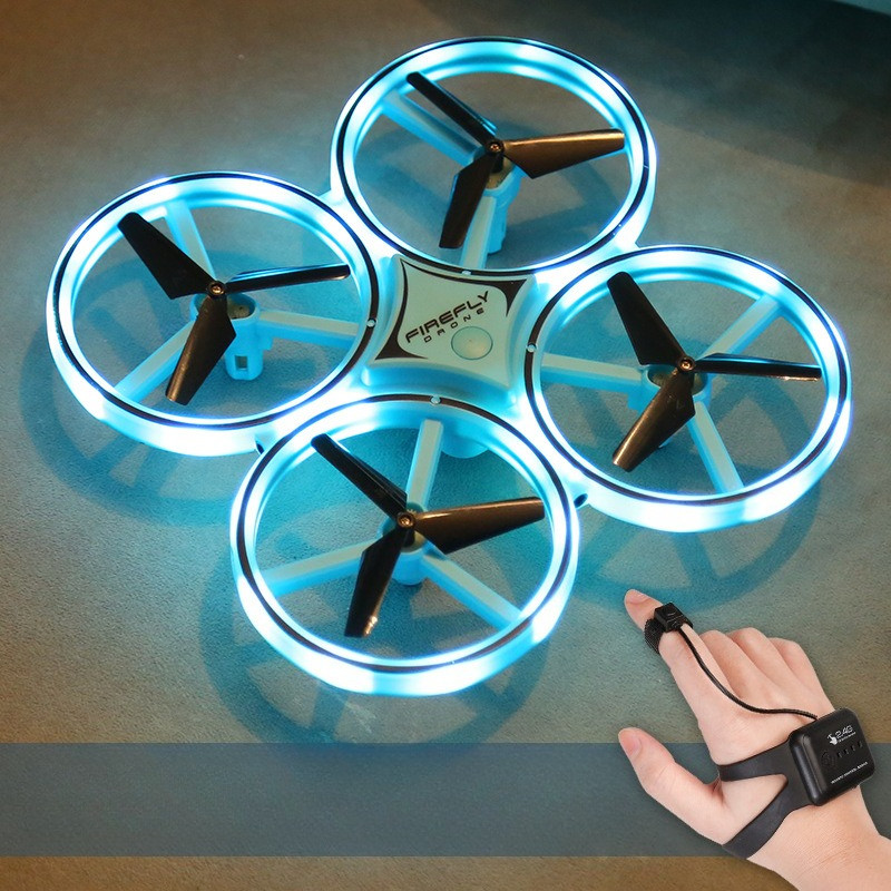 ZF04 Mini Drone Four-axis obstacle avoidance Induction Drone Smart ...