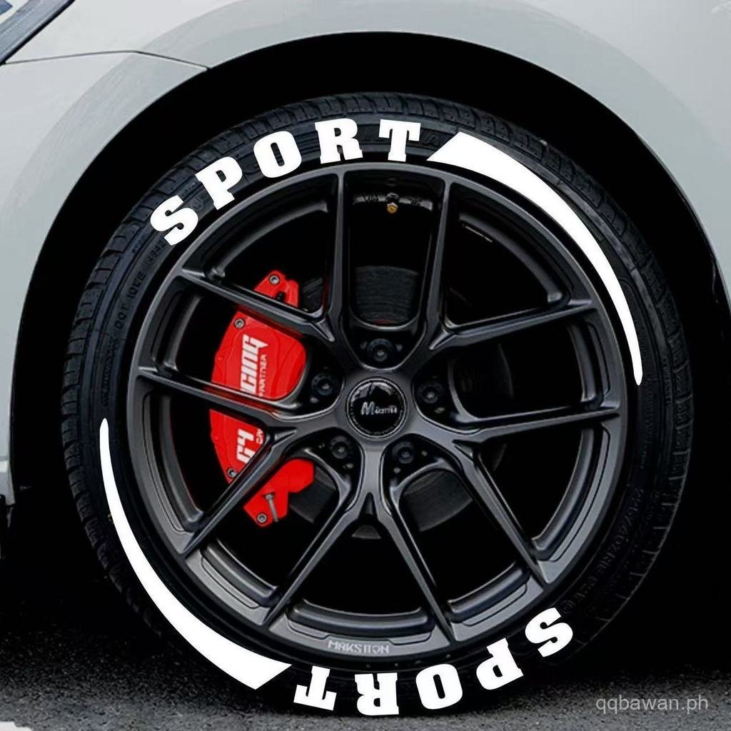 Tire Stickers Sports SPORT Waterproof Self-Adhesive Bold Car Tire ...