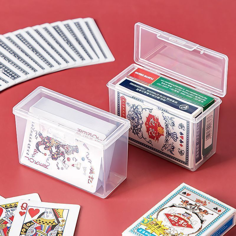 photocard organizer mini storage box Plastic Box Rectangular Playing ...