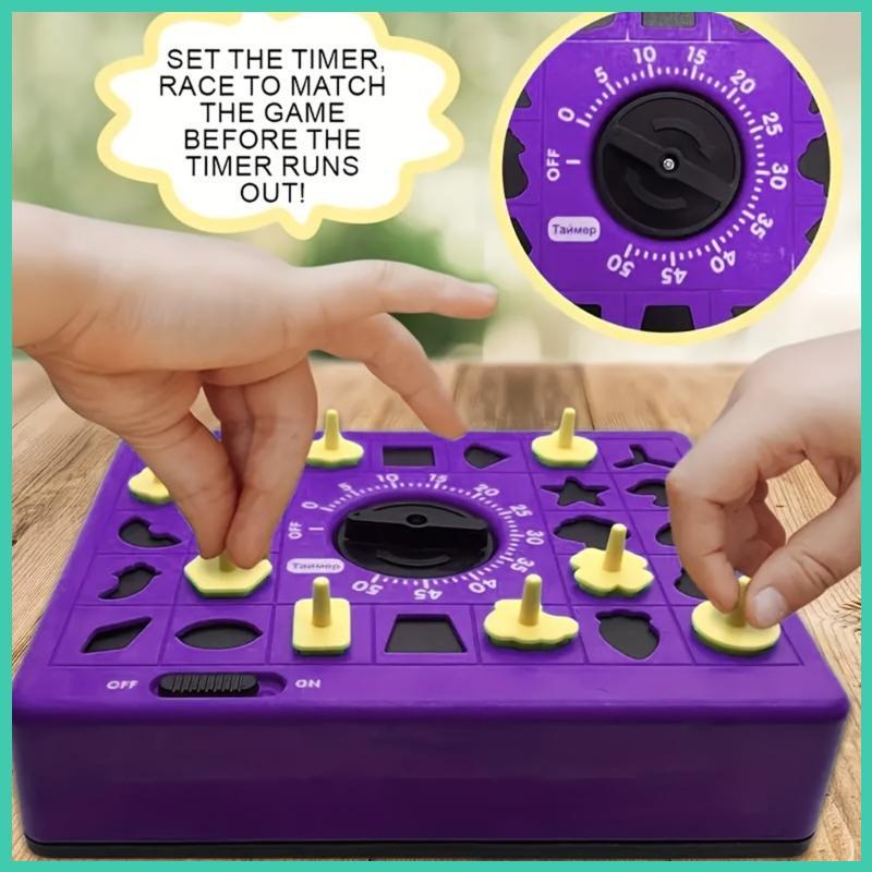 Cind Portable Timer Puzzle Game For Children Shape Matching Family ...