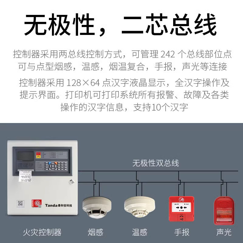 Taihean Fire Smoke Controller3C Fire Host Smoke Detector Intelligent ...