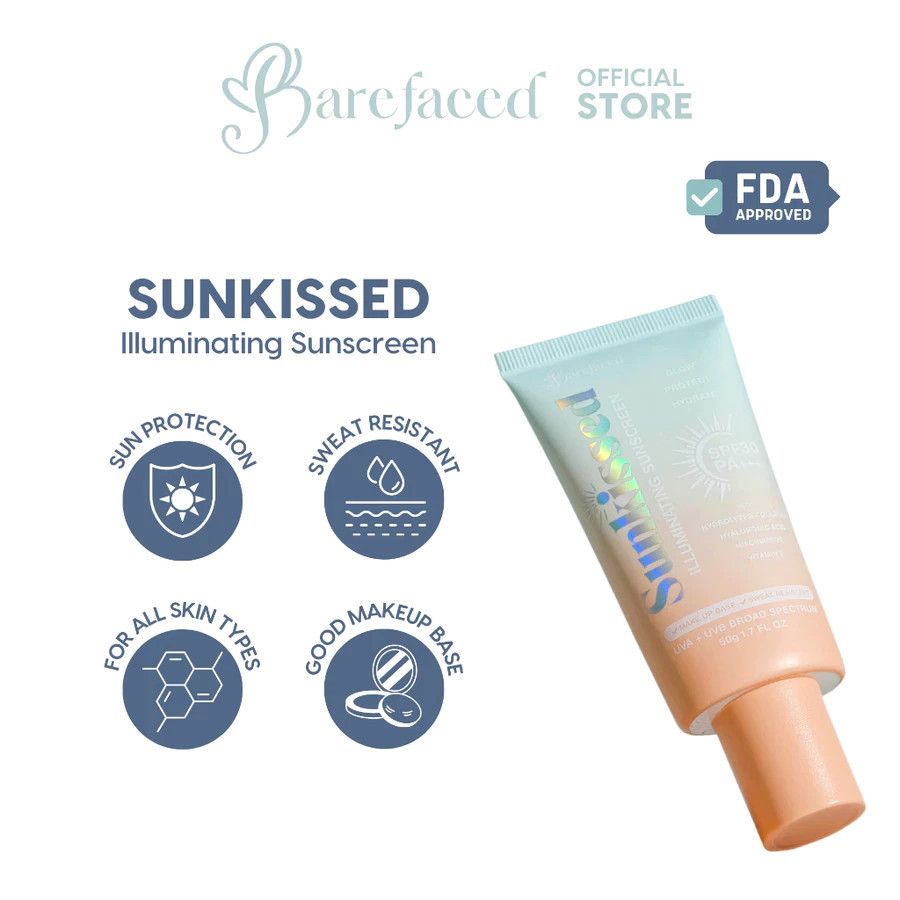 DM Authentic Barefaced Sunkissed Illuminating Sunscreen SPF50 ...