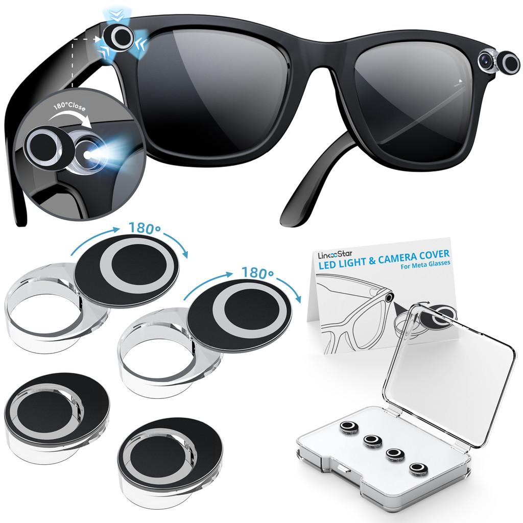2/4/6PCS For Meta Smart Glasses Rotating Camera Cover for Ray Ban Meta ...