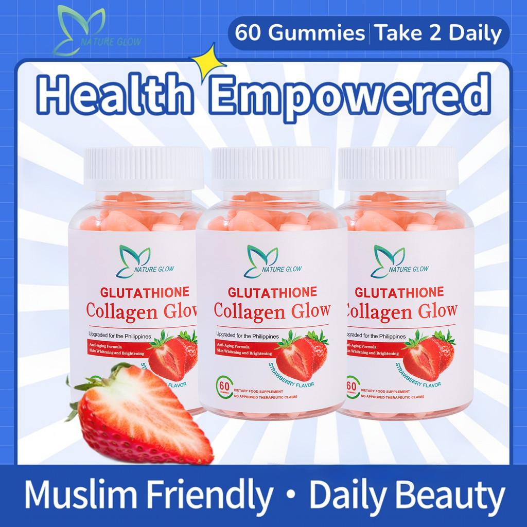 nature glow glutathione NATURE GLOW Glutathione Collagen Glow Glutathione Gummies Whitening  Anti-Aging Collagen Vitamins Gummy