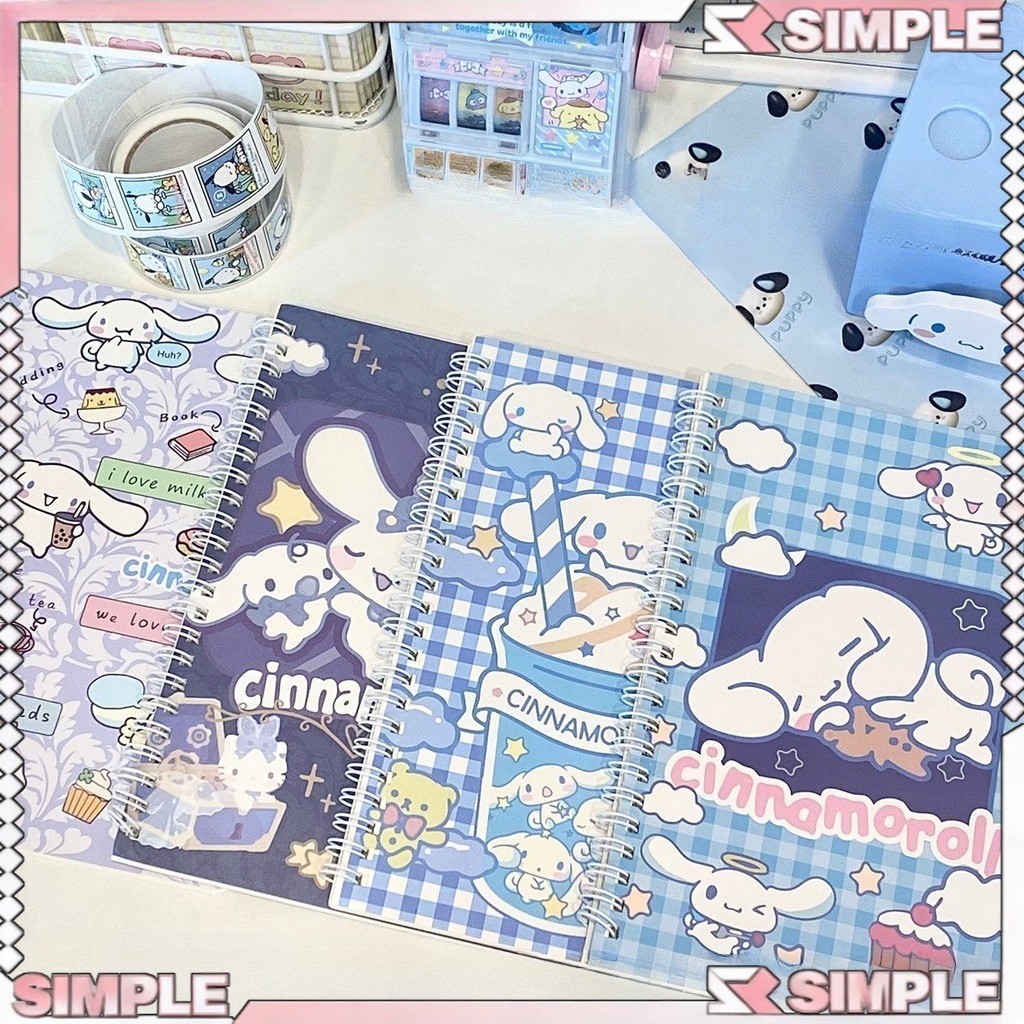 Sanrio Coil Notebook Student A5 60 Pages Notebook Cinnamoroll Cartoon ...