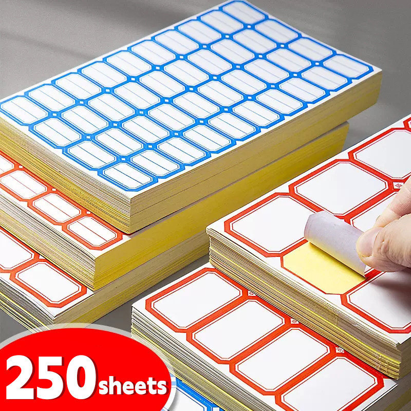 Self-Adhesive Label Stickers Durable Waterproof Paper for Office ...