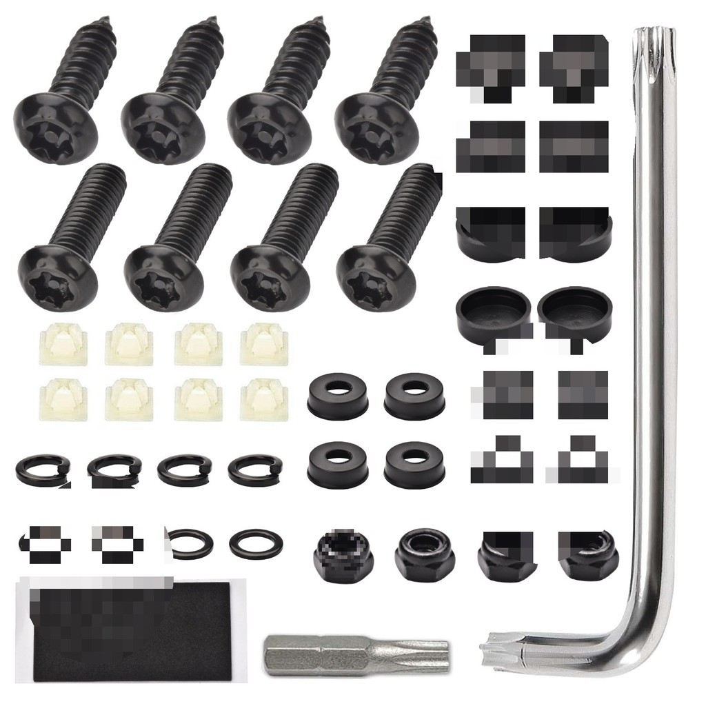 Anti-theft License Plate Screw Set American Standard License Plate ...