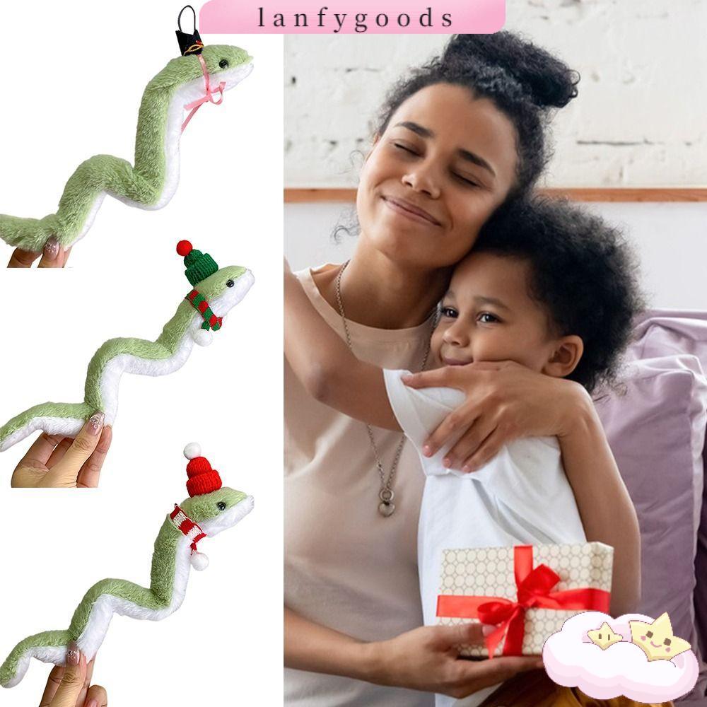 LANFYGOODS Snake Plush Toy, Soft PP Cotton Arbitrary Bending Stuffed ...